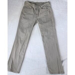 Levi's 514 Men's Straight Fit Beige Khaki Jeans 32x30 Casual Pants